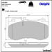 Delphi Bremsbelagsatz, Scheibenbremse LP2304