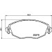 Hella | Bremsbelagsatz, Scheibenbremse | 8DB 355 009-071 Hella | Bremsbelagsatz, Scheibenbremse | 8DB 355 009-071