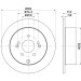 Hella | Bremsscheibe | 8DD 355 119-051