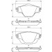 BOSCH 0 986 494 805 Bremsbeläge Low-Metallic, mit Anti-Quietsch-Blech