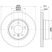 Hella | Bremsscheibe | 8DD 355 128-101 Hella | Bremsscheibe | 8DD 355 128-101