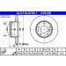 ATE | Bremsscheibe | 24.0116-0129.1 ATE | Bremsscheibe | 24.0116-0129.1