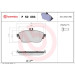 Brembo | Bremsbelagsatz, Scheibenbremse | P 50 093X