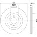 Hella | Bremsscheibe | 8DD 355 111-481 Hella | Bremsscheibe | 8DD 355 111-481
