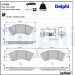Delphi | Bremsbelagsatz, Scheibenbremse | LP2484 Delphi | Bremsbelagsatz, Scheibenbremse | LP2484