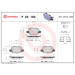 Brembo | Bremsbelagsatz, Scheibenbremse | P 23 150 Brembo | Bremsbelagsatz, Scheibenbremse | P 23 150