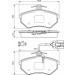 BOSCH Bremsbelagsatz, Scheibenbremse 0 986 460 948