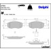 Delphi Bremsbelagsatz, Scheibenbremse LP781