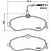 Hella | Bremsbelagsatz, Scheibenbremse | 8DB 355 013-411