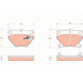 TRW | Bremsbelagsatz, Scheibenbremse | GDB3243 TRW | Bremsbelagsatz, Scheibenbremse | GDB3243
