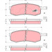TRW | Bremsbelagsatz, Scheibenbremse | GDB3110 TRW | Bremsbelagsatz, Scheibenbremse | GDB3110