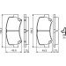 0 986 424 626 Bremsbelagsatz, Scheibenbremse