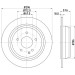 Hella | Bremsscheibe | 8DD 355 110-091