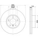Hella | Bremsscheibe | 8DD 355 107-711