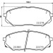 Hella | Bremsbelagsatz, Scheibenbremse | 8DB 355 024-901