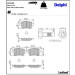 Delphi Bremsbelagsatz, Scheibenbremse LP3165