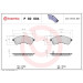 Brembo | Bremsbelagsatz, Scheibenbremse | P 82 004