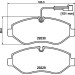 Hella | Bremsbelagsatz, Scheibenbremse | 8DB 355 005-611