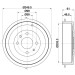 Hella | Bremstrommel | 8DT 355 301-421 Hella | Bremstrommel | 8DT 355 301-421