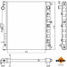NRF | Kühler, Motorkühlung | 53930A NRF | Kühler, Motorkühlung | 53930A