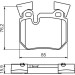 0 986 494 421 Bremsbelagsatz, Scheibenbremse