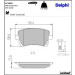 Delphi Bremsbelagsatz, Scheibenbremse LP1920
