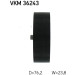 SKF | Umlenk-/Führungsrolle, Keilrippenriemen | VKM 36243 SKF | Umlenk-/Führungsrolle, Keilrippenriemen | VKM 36243