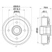 Hella | Bremstrommel | 8DT 355 300-561