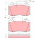 GDB1359 Bremsbelagsatz, Scheibenbremse