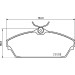 Brembo | Bremsbelagsatz, Scheibenbremse | P 82 003 Brembo | Bremsbelagsatz, Scheibenbremse | P 82 003