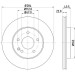Hella | Bremsscheibe | 8DD 355 127-121