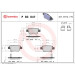 Brembo | Bremsbelagsatz, Scheibenbremse | P 83 047 Brembo | Bremsbelagsatz, Scheibenbremse | P 83 047
