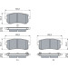 BOSCH | Bremsbelagsatz, Scheibenbremse | 0 986 424 956 BOSCH | Bremsbelagsatz, Scheibenbremse | 0 986 424 956
