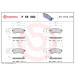 Brembo | Bremsbelagsatz, Scheibenbremse | P 56 082