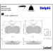 Delphi Bremsbelagsatz, Scheibenbremse LP1917