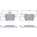 0 986 494 658 Bremsbelagsatz, Scheibenbremse