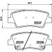 Brembo | Bremsbelagsatz, Scheibenbremse | P 30 101 Brembo | Bremsbelagsatz, Scheibenbremse | P 30 101