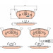 TRW Bremsbelagsatz, Scheibenbremse COTEC GDB2080