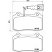Brembo | Bremsbelagsatz, Scheibenbremse | P 85 104 Brembo | Bremsbelagsatz, Scheibenbremse | P 85 104