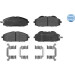 025 236 1118/W Bremsbelagsatz, Scheibenbremse MEYLE-ORIGINAL: True to OE.