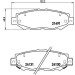 Brembo | Bremsbelagsatz, Scheibenbremse | P 83 038 Brembo | Bremsbelagsatz, Scheibenbremse | P 83 038