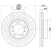 Hella | Bremsscheibe | 8DD 355 127-501
