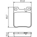 0 986 460 965 Bremsbelagsatz, Scheibenbremse