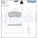 Delphi | Bremsbelagsatz, Scheibenbremse | LP2069