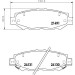 Hella | Bremsbelagsatz, Scheibenbremse | 8DB 355 016-751