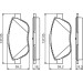 BOSCH | Bremsbelagsatz, Scheibenbremse | 0 986 494 564 BOSCH | Bremsbelagsatz, Scheibenbremse | 0 986 494 564