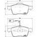 Brembo | Bremsbelagsatz, Scheibenbremse | P 23 103