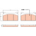 GDB5074 Bremsbelagsatz, Scheibenbremse