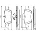 0 986 494 256 Bremsbelagsatz, Scheibenbremse