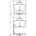 BOSCH Bremsbelagsatz, Scheibenbremse 0 986 424 568